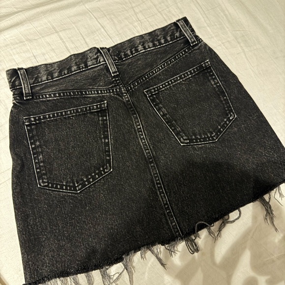 Mango Charcoal Denim Skirt - Picture 2 of 3